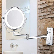 Specchio Specchi da Bagno da Bagno Specchi da Barba 6 Pollici 360 Gradi Girevole a Due Lati a Parete a Muro
