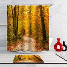 LIYAN Combinazione Bagno. Immagini Chiare E Colori Vivaci Rendono Il Tuo Bagno Pieno di Vita. Accessori da Bagno. Foresta d'Autunno. Foglie Gialle
