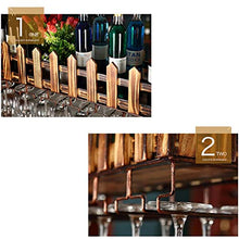 YWYW Portabottiglie in Legno massello Stile Americano Porta Calice Creativo per Bar KTV Home Porta Bicchiere da Vino Rosso sospeso (Dimensioni: 60 * 20 cm)