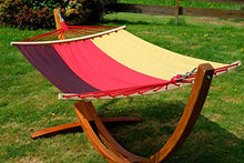 SAS AS-S 320cm Amaca XL Deluxe Nobile con Cornice in Legno larice Bandiera Tedesca