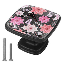 Elegant texture paper flower Pomelli per Porta Set di 4 Pomelli per Mobili Manopole per Cassetti Cucina Armadio Vetro
