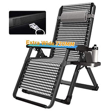 Sywlwxkq Oversize Zero Gravity Patio Sedia reclinabile Lettino da Giardino Regolabile Sedia da Giardino Pieghevole per Esterni con Supporto per Tazza 440 libbre