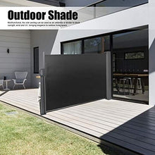 YCSD Tendalino Laterale per Patio Terrazzo Tenda A Vela Parasole Vele Parasole da Giardino (160 X 318 Cm, Grigio Scuro)