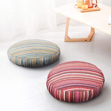 HXSKI Cuscino da Pavimento,Cuscino da Meditazione Rotondo,Colore A Tinta Unita Lavabile Cuscini Sedie,Spesso Futon Giapponese Cuscino,per Casa Divano Finestra Baia Auto-Rosso 40x40cm(16x16inch)