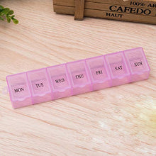 Courage Ouyang - Contenitore portatile con 7 griglie settimanali per medicine e pillole, dimensioni portatili