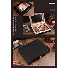 Adesign Handmade Cigar Humidor Digitale igrometro, 15-Conte Spagnolo Rivestito Cedro Scatola di sigari con Piano in Vetro Design, di Legno Solido Sigaro idratante costante umidità Cigar Box