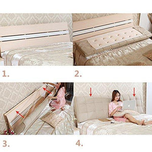 WENZHE Cuscini Testiera da Letto Testiere Capezzale Cuscino della Testata Letto Matrimoniale Arte del Panno Divano Lavabile, 6 Colori (Color : B, Size : with headboard-180cm) - Arredi Casa