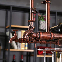 MRJG - Portabottiglie creativo da appendere per vino, creativa per casa, bar, studio, hotel, ecc. (marrone) (dimensioni: 120 x 30 cm)