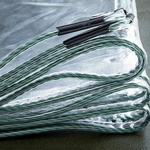 XJJUN Teloni Occhiellati, Telo Antipioggia Impermeabile in PVC Trasparente, Tenda per Tenda della Stanza Dell'autolavaggio del Parabrezza del Balcone, con Anello di Trazione