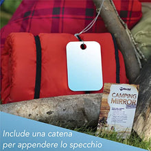 Shave Well Specchio Trucco e Rasatura Company - Specchio Doccia Antiappannamento, Infrangibile, Maneggevole, Portatile - Specchio Senza Cornice - Include Catena per Appenderlo