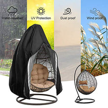 Verdelife - Coprisedia a dondolo da appendere con cerniera, impermeabile, antipolvere e resistente ai raggi UV, per giardino esterno (solo copertura, senza sedia)