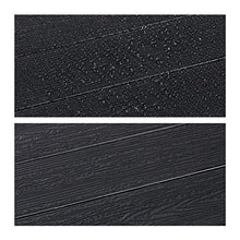Relaxdays Tavolino Pieghevole per Balcone, 3 Altezze Regolabili, LxP 59,5 x 36, Appeso a Ringhiera, Effetto Legno, Nero