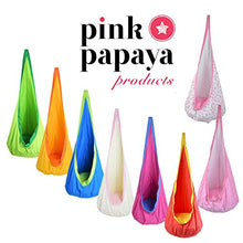 Pink Papaya Sacco-a-Dondolo Doodle per Bambini, Comoda Sedia a Dondolo con Cuscino, Sedia a Dondolo per Bambini Blu