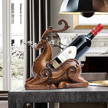 FTQ Supporto del Vino Rack Freestanding Tavolo Vino Rosso Mostra Ripiani Elk Ornamenti casa Vino Mostra Governo del Vino della Decorazione Mestieri Telaio
