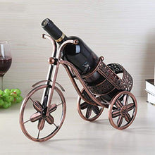 LHQ-HQ Singola Bottiglia di Vino controsoffitto Supporto della cremagliera Ferro Free Standing, Bottiglia d'Epoca Rack Magazzinaggio for Cucina Soggiorno Holder Display, Completamente Montato