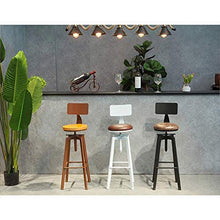 C-J-X STOOL/CHAIR Sgabelli da Bar in Stile Industriale, Sgabelli da Bar in Ferro Art Spin con Schienale Sgabello da Bar per Colazione Ascensore Domestico Dimensioni: 30 * 63-83 Cm(Color:#1)