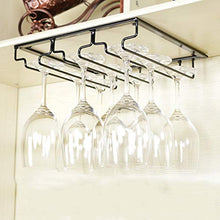 zxcvb Porta Calici ， Portabicchieri da Vino Portabottiglie da Appendere Portabottiglie in Vetro Champagne con 3-11 File da 9 A 44 Bicchieri da Vino ， Nero