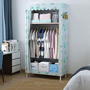 JLKDF RJJBYY Armadio in Tela Singola - Armadio in Stoffa per cameretta per dormitori per Bambini Adulti - Telaio per Appendere armadietto per Vestiti / 70 * 45 * 150 cm