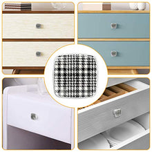 Plaid bianco nero 4 PCS Pomelli per Porta, Pomolo per Mobile, Pomelli per Mobili con Viti, Maniglia per Armadietto, Pomelli per Porta, Pomelli per Cassetti per Porta, Armadio, Cassetto e Credenza