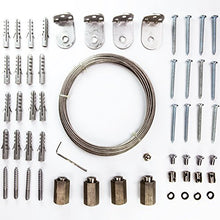 Windhager Kit Montaggio per Tende da Sole INOXLINE, Set Completo con Cavo in Acciaio Inox, pergola Giardino d'inverno, 10885, Argento