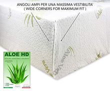 Tex family COPRIMATERASSO traversa Aloe Vera HD antiacaro e Anallergico Made in Italy - 2 PIAZZE