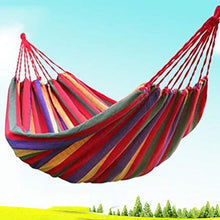 Yardwe 1Pc Amaca di Tela Allaperto Amaca Portatile Portatile con Borsa per Il Trasporto per Giardino Cortile (Rosso)