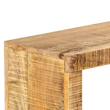 vidaXL Legno Massello di Mango Credenza Solida con 8 Vani Rialzata Design Lineare Colore Naturale Resistente Buffet Madia Mobile Cucina 160x25x95 cm