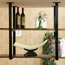 Scaffale da Soffitto A 2 Strati in Legno Massello ， Scaffale da Appendere in Legno Massello, Adatto per Ristorante/Bar/Cremagliera per Soffitto Familiare ， 4 Dimensioni (Size : 100 * 30 * 67.2cm)
