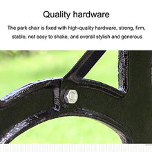 GaoF Panchine da Giardino per Esterni, panchine per parchi in Legno massello anticorrosivo per Il Tempo Libero, Gambe in ghisa, panchine per Patio Esterno, mobili da Esterno per Balcone/Ponte/Veranda