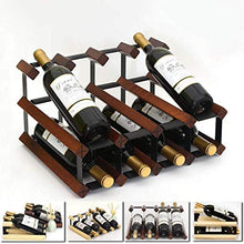 Scaffale portabottiglie in legno per vino, creativo e inclinato, per casa, sala da pranzo, soggiorno, bar, vino, graticcio