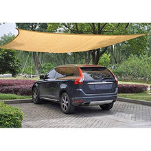 Shade Sail Baldacchino, Recinzione Per La Privacy Schermo, Filtro Luce Poliestere Traspirante Con Acciaio Inossidabile Asola Per Pergola, Posto Auto Coperto, Portico ( Color : Beige , Size : 1.8x6m )