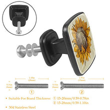 fiore in stile retrò 4 PCS Pomelli per Porta, Pomolo per Mobile, Pomelli per Mobili con Viti, Maniglia per Armadietto, Pomelli per Porta, Pomelli per Cassetti per Porta, Armadio, Cassetto e Credenza