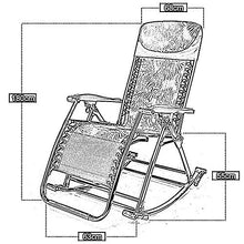 ZHANGYY Sedie a Sdraio per Patio Sedia a Sdraio, Sedia Shake Casa Balcone Tempo Libero Felice Adulto Sedia Pieghevole per Pausa Pranzo Sedia Sedia per Anziani 55x68x180cm Durevole