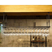 FAFZ Portavini Portabicchieri da Vino Rosso Sospeso, Portabottiglie da Soffitto in Metallo Regolabile， Portabicchieri Alto Portabicchieri Sospeso Espositore da Bar Espositore da Tavolo da Bar