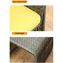 Tavolo in vimini in rattan mobili in patio e set sedia, Arredamento per esterni Mobili da giardino in rattan Set di mobili per la famiglia Arredo per la famiglia all'aperto per giardino all'aperto