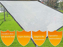 Paralume Shade Tessuto al 75% con Parabrezza in Tessuto Ombreggiato per Copertura per Pergola, Argento Alluminio (Dimensioni : 3x3m)