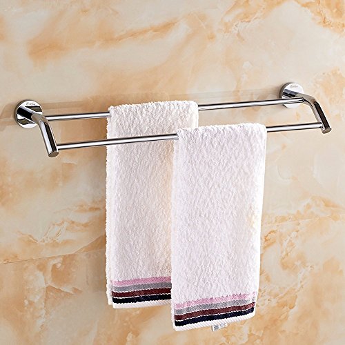 MBYW Portasciugamani Moderno Portasciugamani Elegante per Il Portasciugamani in Rame appendi Biancheria da Bagno a Muro Doppio palo portasciugamani Accessori Bagno in Bagno portasciugamani