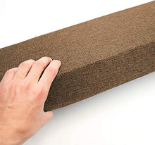 Waigg Kii - Cuscino per panca a 2 3 posti, 3/5 cm, per interni ed esterni, 100/120 cm, lunghezza per panca da pranzo (marrone scuro, 90 x 40 x 3 cm)