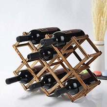 LHQ-HQ Solido Legno for Il Vino cremagliera - Pieghevole e Comoda cremagliera del Vino, casa Wine Rack Decorazioni Mestieri Living Room Decor