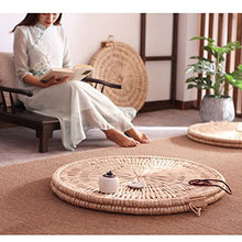 DFSDG Tatami Spessa Tappetino a Terra molo Rattan Famiglia Cattail tè Cerimonia Sgabello futon Seduto Comodamente Mentre Ti muovi