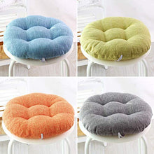 WCY Cuscino del Sedile futon Trapuntato Giapponese, Cuscini Rotondi di Sedia a Colori Solido Imbottiti Tatami Coperta per Esterni Respirabili Traspiranti Arancione Dia 32 cm (13in) yqaae