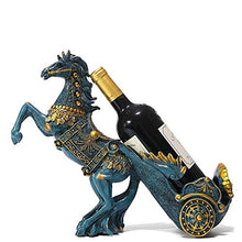 QinWenYan Rack Vino Salotto Scaffali Vino Armadietto del Vino Mostrano I Mestieri Creativi Cavallo Accessori for La Casa Titolare Bottiglia di Vino Bottiglia Rack Stile Classico