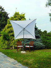 Maffei Art 136q Kronos ombrellone Quadrato cm 200x200, Tessuto PolyMa, Made in Italy. Colore Bianco