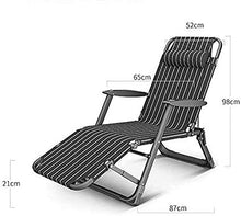 Sedie reclinabili pieghevoli per balcone, giardino, sedia reclinabile, per ufficio, pausa pranzo a gravità, comodo lettino da spiaggia, carico 200 kg