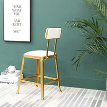 Luce di Alta qualità e Bellezza Sedia da Bar di Lusso Leggera nordica caffè Ristorante Sgabello Alto for Il Tempo Libero (Una Sedia da Bar Nera 75 cm) ， Uso specifico: Sgabello da Bar