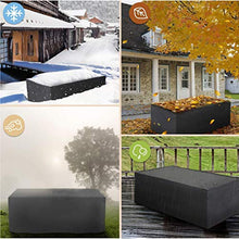 JYSSH All'aperto Copertura Protettive per Mobili, Tessuto Oxford 210d Copertura Mobili da Giardino, Grande Copertura della Mobilia con Design A Coulisse Accessori da Giardino,350 * 260 * 90cm