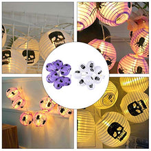 ARTFFEL Vola 2pcs Skull luci della Stringa LED Scheletro Spider Lanterna di Carta String Lights Decorazioni di Halloween puntello for Feste di Halloween .Compleanno