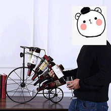 Semplicità Elegante Metallo Vino Portabottiglie Forma Di Bicicletta Casa Creativa Desktop Portico Decorazione Artigianato Bar Decorazioni per Armadi da Vino 8 Griglia Bella Ed Elegante, HJJ