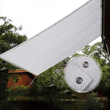 KKJKK Rete Ombreggiante Bianca Vela All'ombra Multiuso Tessuto Schermante Resistente Ai Raggi UV 80% Telo A Rete, per Giardino Fiore Pianta Serra,Bianca,6x7m