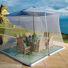 BCXGS Zanzariere Ombrellone da Esterno Copertura, Patio Umbrella Zanzariera a Rete, Protezione dal Sole Design Zippered Mesh Enclosure Cover Patio Ombrello Bug Net,300 x 400 x 230cm